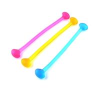 MAGICLULU 3pcs Silicone Elastic Resistance Bands for Strength Training and Yoga Comfortable on The Skin Portable Fitness Stretch Bands for Home Exercise and Doing Sports outside
