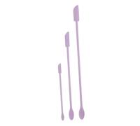 MAGICLULU 3pcs Silicone Scoop Set for Makeup Mini Silicone Spatula Tool for Cosmetic Products Small Spatula for Beauty Use for Face Cream Makeup Bottle Scraper