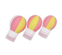 MAGICLULU 3pcs Silicone Travel Bottles Hot Air Balloon Shape Lotion Shampoo Containers Portable Refillable Toiletries Bottles for Travel and Skincare