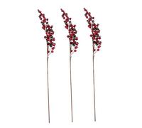 MAGICLULU 3pcs Simulated Red Pomegranate Bouquet Decorative Artificial Flowers Per Festive Home Decoration Simulation Floral Branches Faux Pomegranate Bouquet