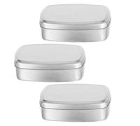 MAGICLULU 3pcs Soap Box with Lid Handmade Soap Container 100ml Aluminum Portable Convenient to Store and Carry Home Decoration