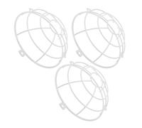 MAGICLULU 3pcs Sprinkler Head Protector Sprinkler Head Protection Cage Stainless Steel Comprehensive Protection Easy Installation White Fire Systems Cover