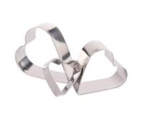 MAGICLULU 3Pcs Stainless Steel Heart Cookie Molds Set Biscuit Cutters Shapes for Baking Love Shaped Cutter Kitchen Tool 2.6 Inch Each Ideal for Cookie Decorating and Valentine S Day Treats
