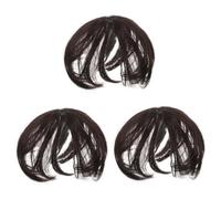MAGICLULU 3pcs Synthetic Hair Volume Topper for Women Thinning Hair Hairpiece Wiglet Extensions Clip on