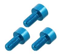 MAGICLULU 3pcs Tremolo Bridge String Lock Screws Electric Guitar Screws Metal Reliable String Fastening Enhanced Tuning Stability Blue for Studio Recording and Stage Performances