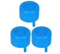 MAGICLULU 3pcs Universal Fit Blue Water Jug Cap with Enhanced Sealing, Plastic Replacement Lid for Water Dispenser Jugs, for Home and Offices, Easy Installation and Versatile Usage