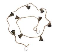 MAGICLULU 3pcs Vintage Gold Bells Christmas Decorations Rustic Bells String Metal Ornaments