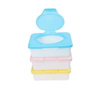 MAGICLULU 3pcs Wet Wipes Box Portable Compact Storage Case for Flushable Wipes for Crib Stroller