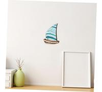 MAGICLULU 3pcs Wooden Nautical Wall Sculpture Coastal Ship Decor for Living Room Bedroom Ocean Sea Theme Hanging Beach Wall Art for Lake House Rustic and Mediterranean Style