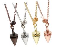 MAGICLULU 3sets Decorative Copper Tapered Pendants for Divination and Positive Energy Unique Design with Fine Workmanship for Stress Relief and Empowerment 4pcs*3