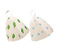 MAGICLULU 3sets Thick Felt Sauna Caps Large Bonnet for Women Reusable Shower Cap Sauna Hat Insulated 2pcs*3
