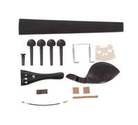 MAGICLULU 4/4 Violin Accessories Set Ebony and Maple Practical Violin Supplies Including Fingerboard and Piano Code for Sound Transmission and Undamaged Piano Suitable for Random Color