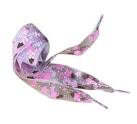 MAGICLULU 4 Pairs Cherry Blossom Flat Shoelaces 100cm Wide Polyester