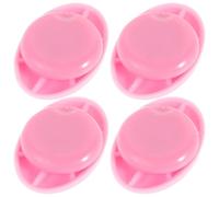 MAGICLULU 4 Pcs Marathon Magnetic Bib Fasteners Runner Bib Clips Lightweight Plastic Magnet Secure Hold Pink for Sports and Outdoors