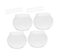 MAGICLULU 4 Sets Japanese Wind Chime Dome Kit DIY Craft Glass Wind Bells with Transparent Domes and Tubes for Home Garden Balcony Decor Creative Painting and Assembly Activity
