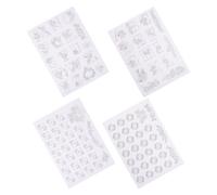 MAGICLULU 4 Sheets Water Soluble Embroidery Stabilizer for Machine Embroidery and DIY Sewing Crafts Non-Woven Fabric with Stick and Stitch Feature Leaves No Trace A4 Size Patterns
