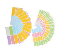 MAGICLULU 40 Sheets Waterproof Colourful Adhesive Paper Labels for Marking and Classification, Sturdy Long Term Use Stickers Not Easy to Break, for Homes and Office Organisation