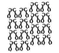 MAGICLULU 40pcs Hiking Stick Holder Buckles Lightweight Plastic Trekking Pole Clips Double Rod Buckle for Outdoor Hiking Camping Walking Stick Accessories