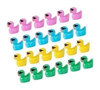 MAGICLULU 40pcs Mini Resin Cartoon Sunglasses Duck Figurines Handcrafted Small Animal Ornaments for DIY Crafting Garden Aquarium Dollhouse Landscape Decoration Assorted Purple Blue Yellow