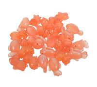 MAGICLULU 40Pcs Mini Resin Fish and Lion Figurines Glow Dark Luminous Animal Statues for Fairy Garden Dollhouse Decor Symbolic Luck Ornaments