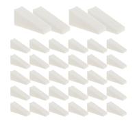 MAGICLULU 40pcs Mini Triangle Makeup Sponges Cosmetic Makeup Sponges Compact Design Reach Hard-to-reach Areas on The Go Touchups