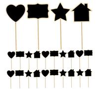 MAGICLULU 40Pcs Mini Wooden Plant Tags Garden Markers with Chalkboard Signs for Indoor Outdoor Plants Sturdy and Lightweight for Herb Flowers Vegetables Gardening