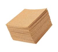 MAGICLULU 40pcs Self-adhesive Cork Pads Square Sheets for Furniture Protection Heat Resistant Cork Backing for Tables DIY Craft Coasters with Slip-resistant Surface and