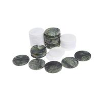 MAGICLULU 40pcs Skipping Stones Game Natural Flat River Rocks for Outdoor Water Skimming Large Round Weather Resistant Stones for Pool Lake Beach Activities Handpicked for Authentic Skipping