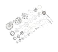 MAGICLULU 40pcs Steampunk Gears Charm Metal Gear Decor Watch Dial Charms DIY Supplies Mixed Style for Goth Jewelry for Bracelet Making Style
