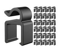 MAGICLULU 40Pcs Universal Microphone Pole Clamp Cable Clip with Phone and Tablet Stand Cable Holder for Mic Stand Accessories Music Studio