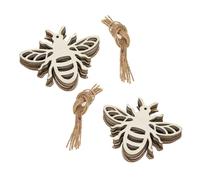 MAGICLULU 40pcs Wooden Bee Cutouts Unfinished Honeybee Hanging Ornaments for DIY Crafts Indoor Outdoor Home Decor Versatile Decorations for Parties and Creative Projects