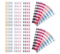 MAGICLULU 480pcs Teardrop-shaped Index Label Stickers for Notebook Planner Journal Textbook Office Use Writable Tabs Water Drop Highlight Mark Tabs Drop-shaped Label Stickers Random Color