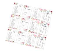 MAGICLULU 48Pcs Bridal Shower Game Cards Wedding Q A Quiz for Bachelorette Parties Engagements Anniversaries Interactive Fun for Guests Premium Quality Design