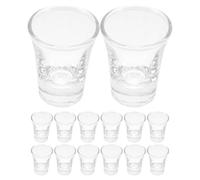 MAGICLULU 48Pcs Glass Communion Cups Set 10Ml Small Chalice Tumblers with Thick Base for Church Service Holy Water Baptism Religious Ceremony Communion Shot Glasses