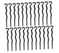 MAGICLULU 48pcs Miniature Snake Cane Staffs for Halloween Black Mini Egyptian Walking Sticks with Distinctive Snake Head for DIY Craft Dollhouse Decor Spooky Party Props and Wizard Pretend