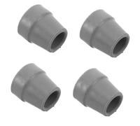 MAGICLULU 4pcs 16mm Rubber Quad Base Cane Tips Non-Slip Walking Stick Replacement Feet Pads Grey for Senior Mobility Aid Accessories