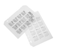 MAGICLULU 4pcs 2026 Calendar Plastic Binder Dividers A5 Frosted Planner Inserts with Tabs for Date Organization Office Notebook Refills Compatible with 6-Hole Loose Leaf Binders