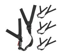 MAGICLULU 4pcs Adjustable Hard Hat Chin Strap Elastic Jaw Strap and Chin Cup, Black Safety Helmet Accessory for Construction and Industrial Worker Helmets