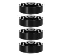 MAGICLULU 4pcs Anti Vibration Speaker Feet Pads with Aluminum Alloy and Rubber for Amplifier Protection, Shock Absorption, Height Raising and Detachable Rubber Ring, for Audio Equipment