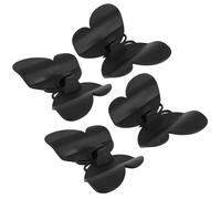MAGICLULU 4pcs Black Plastic Electric Cord Holder with Self-Adhesive Design for Kitchen Appliances and Air Fryers, Convenient Wire Management Tool for Keeping Wires in Order and Simple