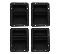 MAGICLULU 4pcs Black Plastic Speaker Side Handle with Small Holes for Cases | Secure Grip Replacement, Box Lifting Aid and Mounting Support, for Instrument Cases, Toolboxes and Cabinets