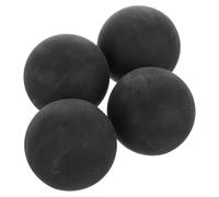 MAGICLULU 4pcs Black Tennis Balls High Elastic Racket Ball Mini Bounce Low Speed Sports Rubber for Indoor and Outdoor Reaction Training Lightweight and Easy to Control