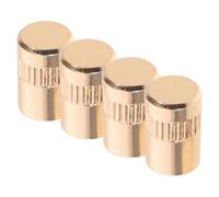 MAGICLULU 4pcs Brass Electric Guitar Knobs with Knurled Vintage Design, Multi-slot Selector Compatibility, Stable Operation for Stage Performance and Music Practice, Classic Golden Control