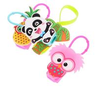 MAGICLULU 4pcs Cartoon Silicone Hand Bottle Sleeve 30ml, Portable Hand Sanitiser Holder Covers Elephant Panda Pineapple Owl Designs, Travel Refillable Container Case