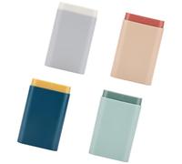 MAGICLULU 4pcs Case Holder Medicine Storage Portable Abs Sealing Sturdy Not Easy to Deform for Journey Travel Pill Organizer Random Color