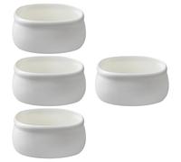 MAGICLULU 4pcs Ceramic Sugar Pot Tea Bag Box White Minimalist Design Organizing Small Items Kitchen Storage Beautiful Appearance Home Use