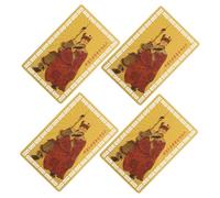 MAGICLULU 4Pcs Chinese Year Taisui Card Feng Shui Amulet Cards for Home Car Protection Lightweight Decorative Ornament for Peace Prosperity Celebration