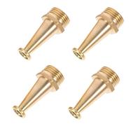 MAGICLULU 4pcs Copper Fire Reel Nozzle Water Hose Connector with Golden Finish, High Pressure Water Jet for Cleaning Patios and Fire Extinguisher Use