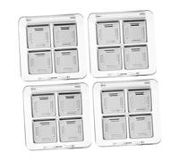 MAGICLULU 4pcs DIY Empty Eyeshadow Palette Box Compartments Makeup Tray Custom Shadow Container for Organization for Travel and Giving