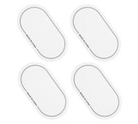 MAGICLULU 4pcs Double Pedal Drumhead Protector Pads for Kick Drum and Drumhead, White Pet Material Dampening and Impact Protection, for Practice and Rehearsal Sessions